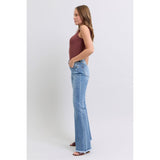 Judy Blue Raw Hem High Rise Bootcut Jeans