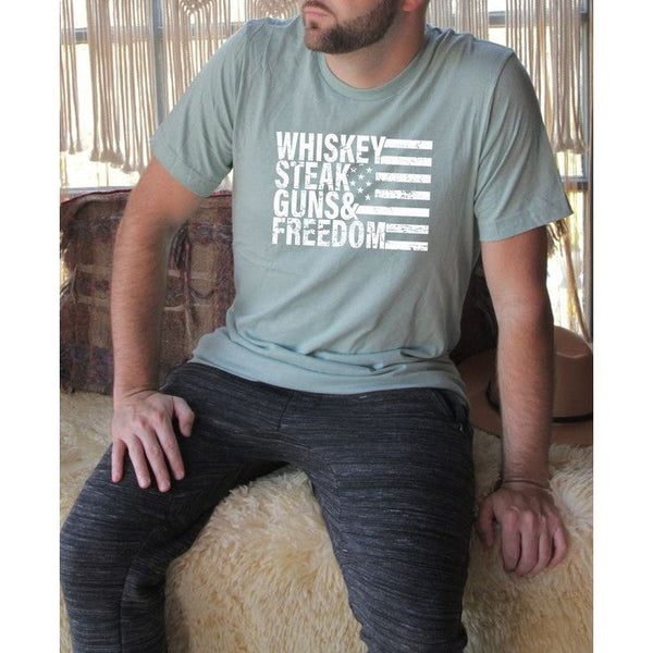 Whiskey Steak Guns & Freedom Tee