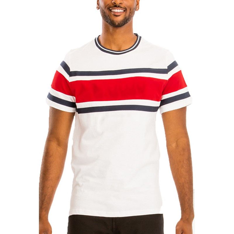 COTTON THREE STRIPE TSHIRT - Spicie's Boutique