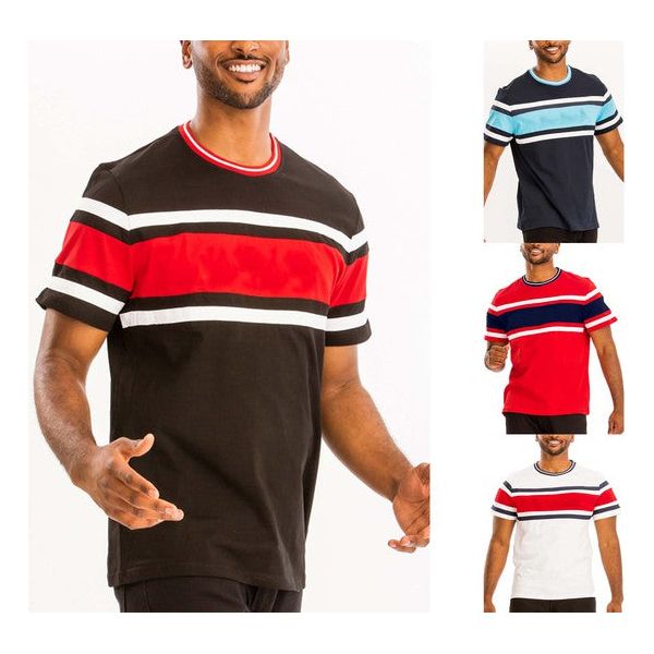 COTTON THREE STRIPE TSHIRT - Spicie's Boutique