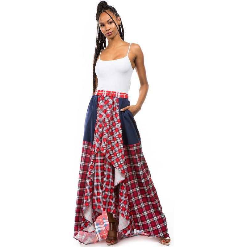 MAXI SKIRT- RED