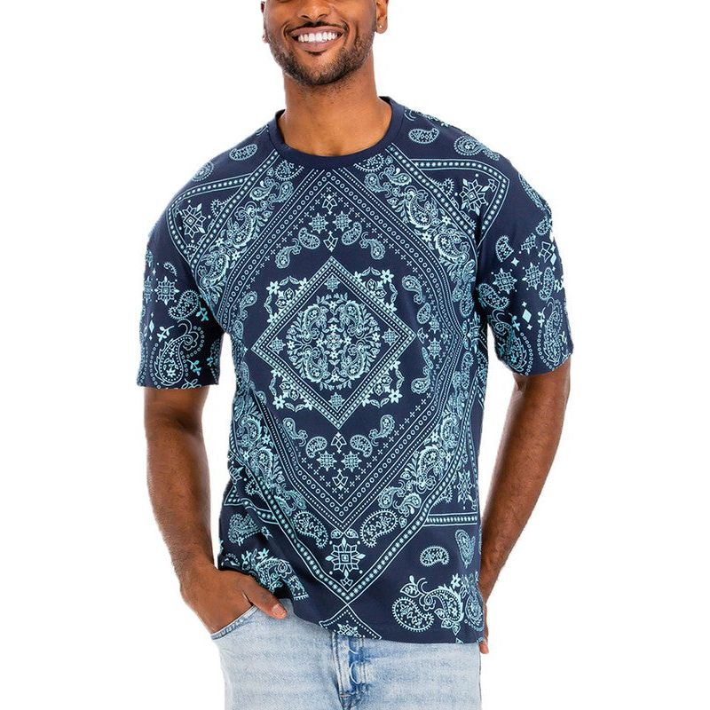 Weiv Mens Bandana Print TShirt