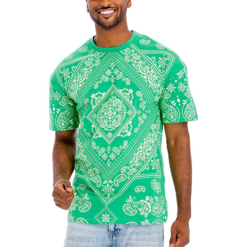 Weiv Mens Bandana Print TShirt