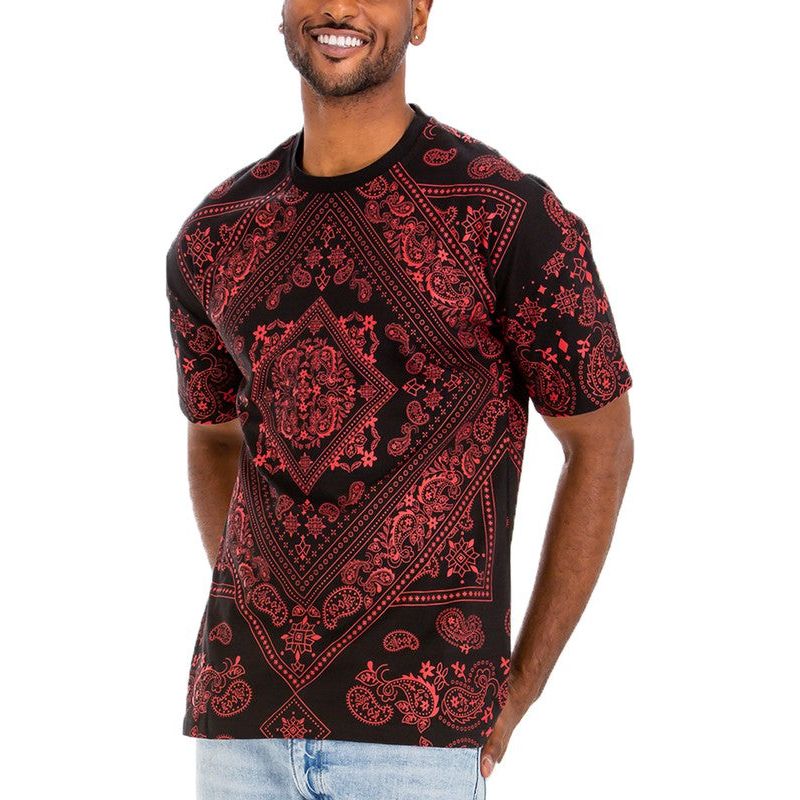 Weiv Mens Bandana Print TShirt