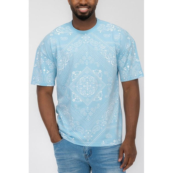 Weiv Mens Bandana Print TShirt