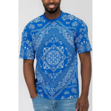 Weiv Mens Bandana Print TShirt