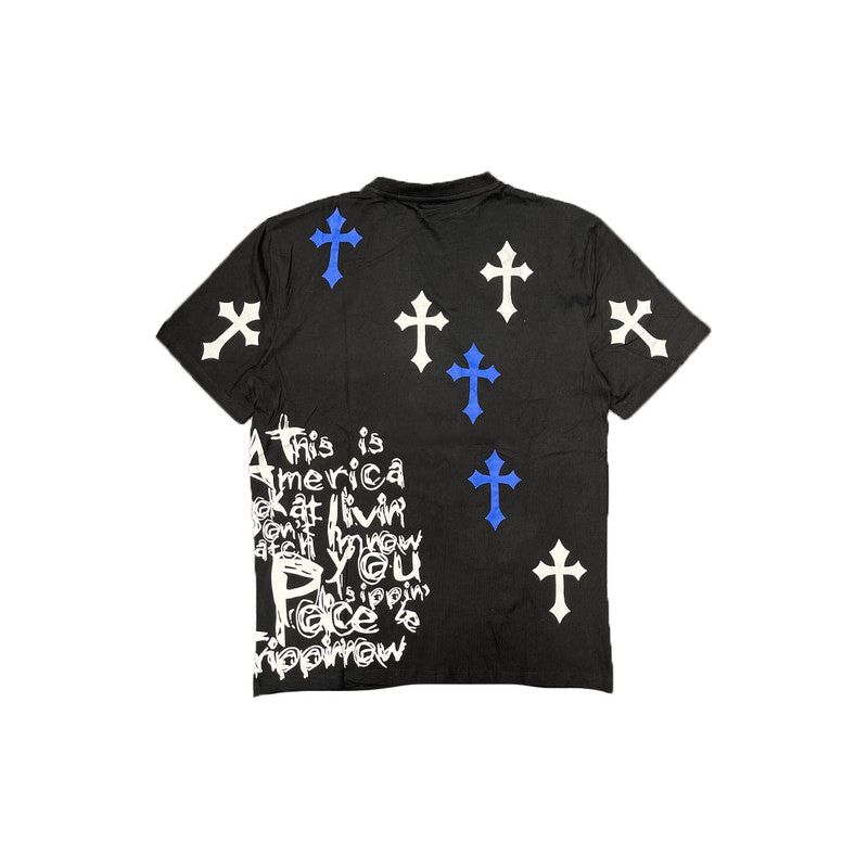 Men's Cotton Print Cross Thirt - Spicie's Boutique