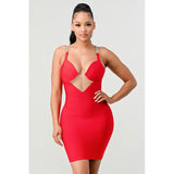 HOLIDAY SEXY BANDAGE DRESS