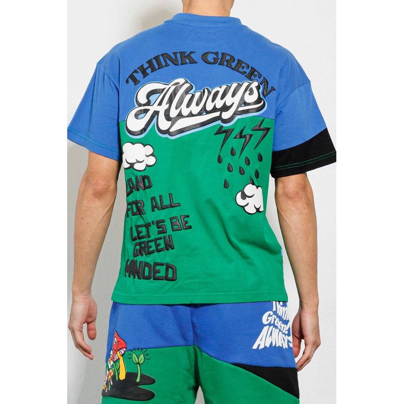 Think Green Cut & Sew Graphic Tee