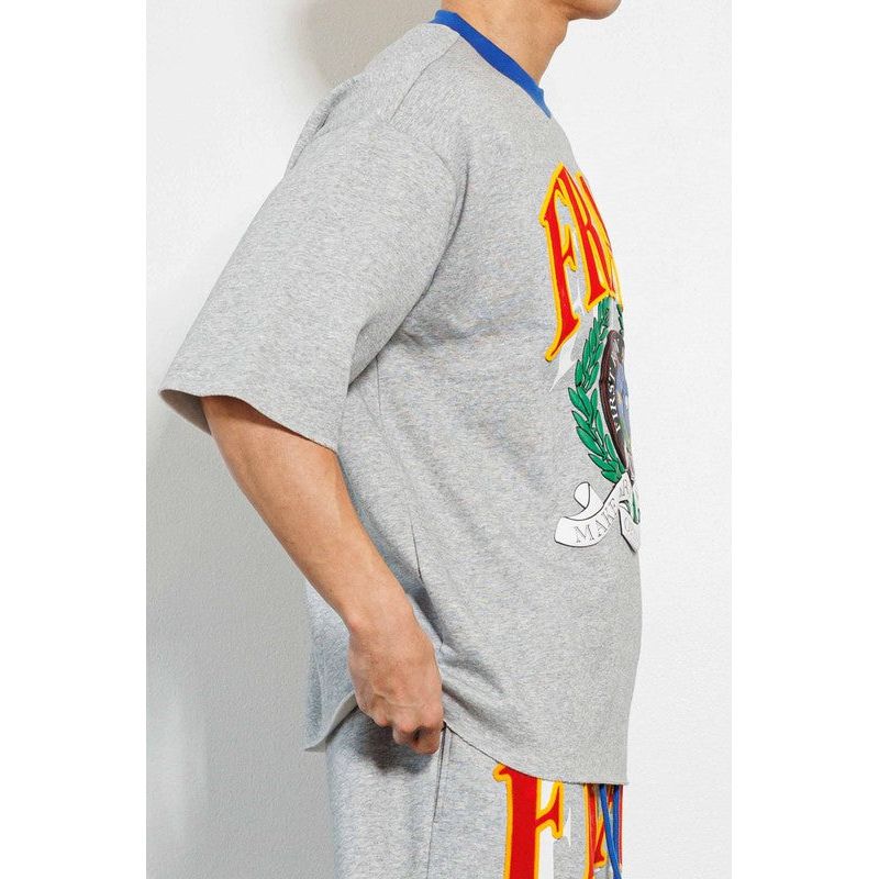 Pen & Brush Art Oversize Fleece Tee