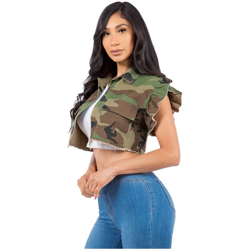 CAMO SUMMER CUTE TOP VEST