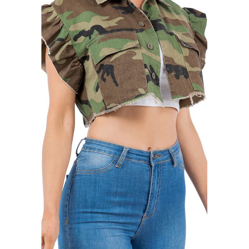 CAMO SUMMER CUTE TOP VEST