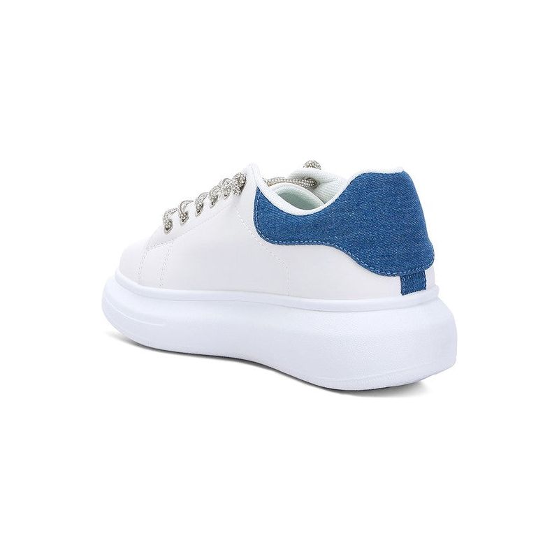 Jaxen Rhinestones Lace Up Sneakers