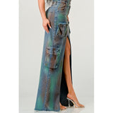 ATHINA VINTAGE HAND WASHED BUTTON UP SLIT DRESS