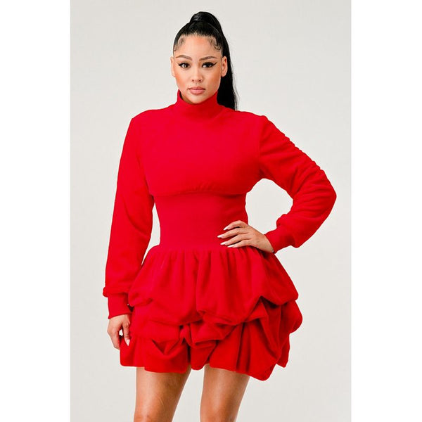 Merry Go Around Ruffle long sleeve dress