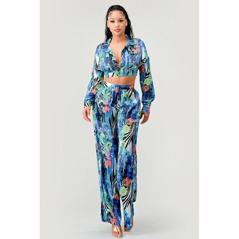 Tropical Mirage Palazzo Set