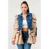 Peplum Panache Denim Jacket