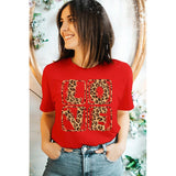 Valentine's Day Leopard Love Stack Tee