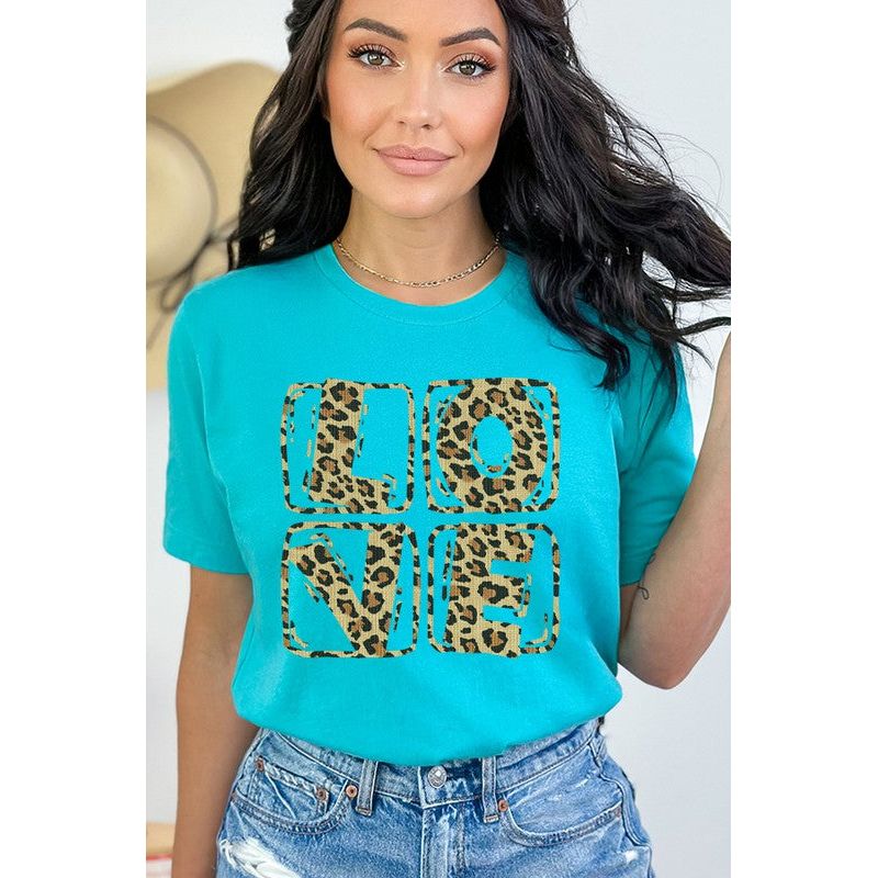 Valentine's Day Leopard Love Stack Tee