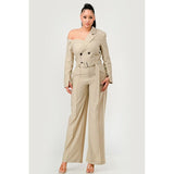 Savannah Elegance Trench Jumpsuit