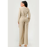 Savannah Elegance Trench Jumpsuit