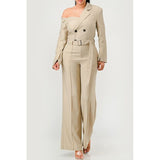 Savannah Elegance Trench Jumpsuit