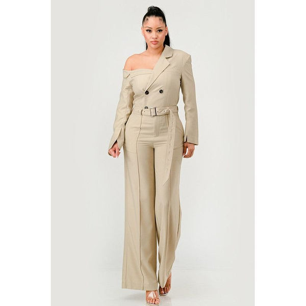 Savannah Elegance Trench Jumpsuit