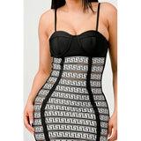 Maze Enigma Bodycon Dress