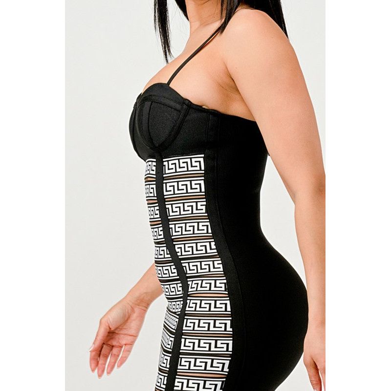 Maze Enigma Bodycon Dress