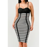 Maze Enigma Bodycon Dress