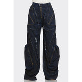 Urban Nomad Distressed Cargo Jeans