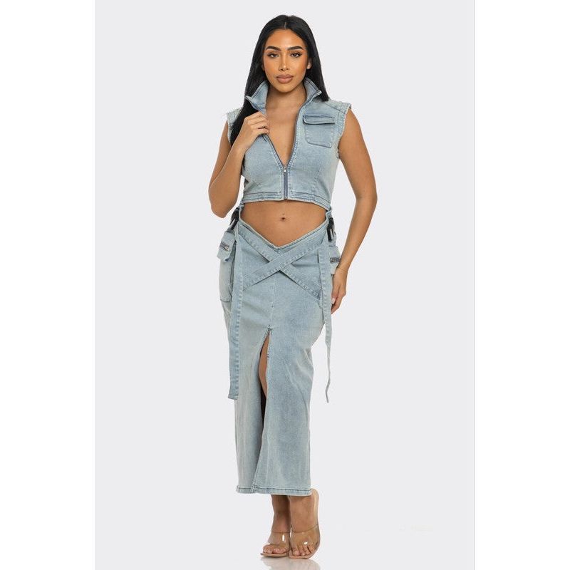 Modern Edge Denim Co-ord Set