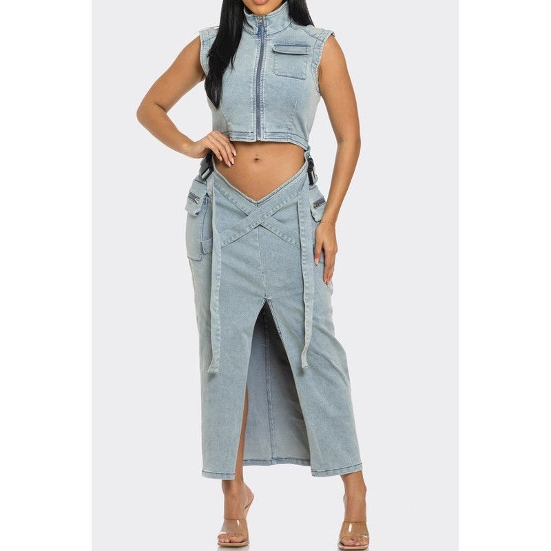 Modern Edge Denim Co-ord Set