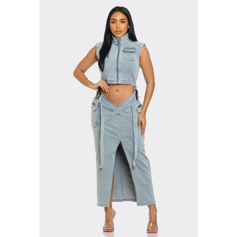 Modern Edge Denim Co-ord Set