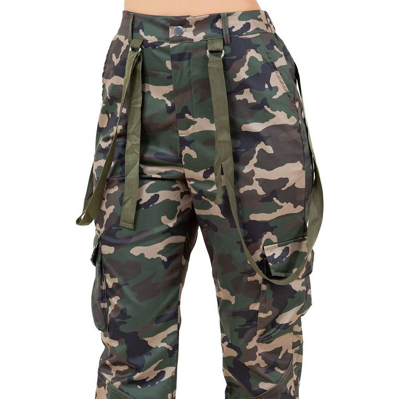 WOMEN FASHION CAMO CARGO PANTS