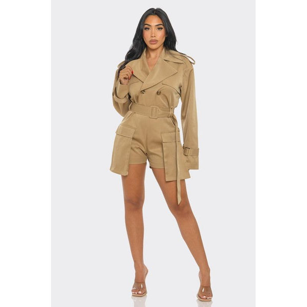 Sophisticated Utility Romper