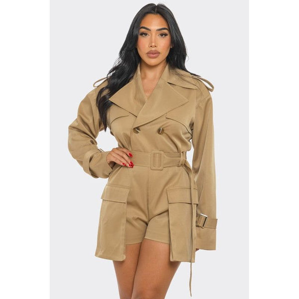 Sophisticated Utility Romper