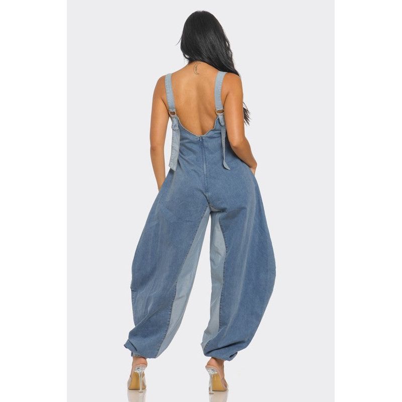 Denim Patchwork Harlem Jumpsuit