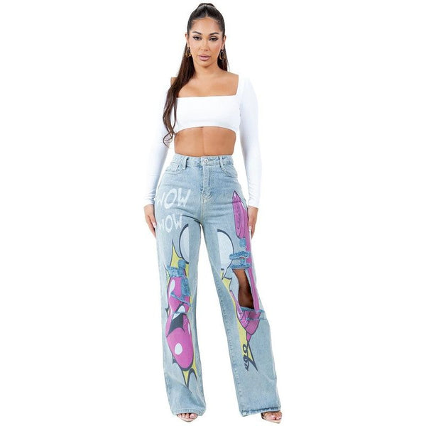 WOMEN FASHION DENIM PANTS