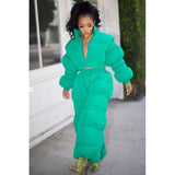 Green Puffy Set