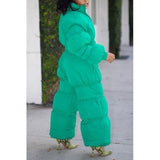 Green Puffy Set