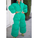 Green Puffy Set