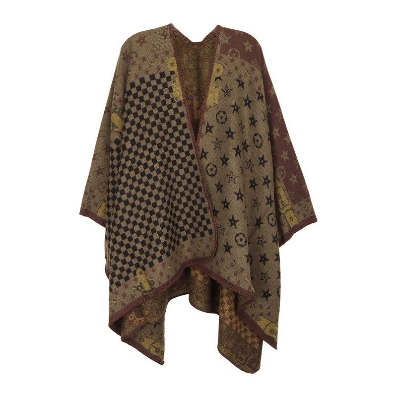 Geometric Pattern Poncho