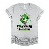 Magically Delicious Coffee Graphic Crew Neck Tee