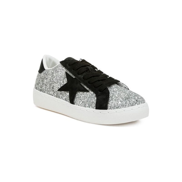 Shinding Glitter Star Chunky Sneakers