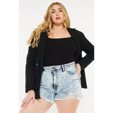 Kancan Distressed High Waist Denim Shorts