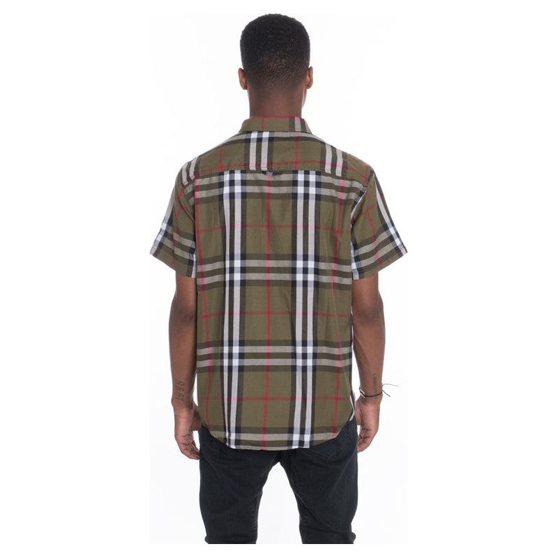 Men's Casual Short Sleeve Checker Shirts