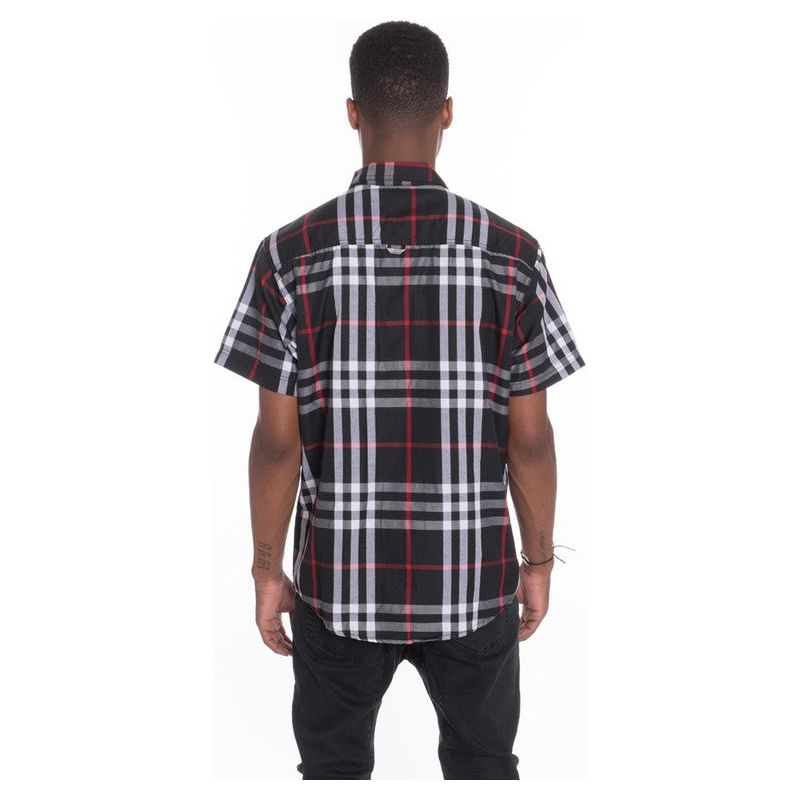 Men's Casual Short Sleeve Checker Shirts