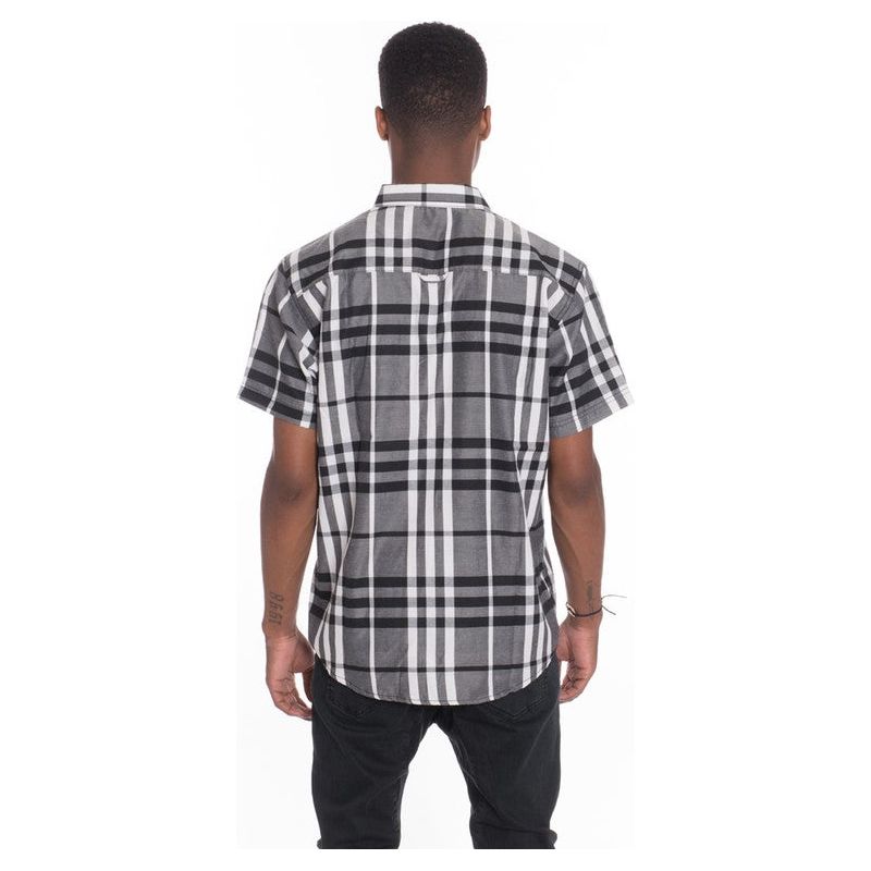 Men's Casual Short Sleeve Checker Shirts