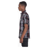 Men's Casual Short Sleeve Checker Shirts